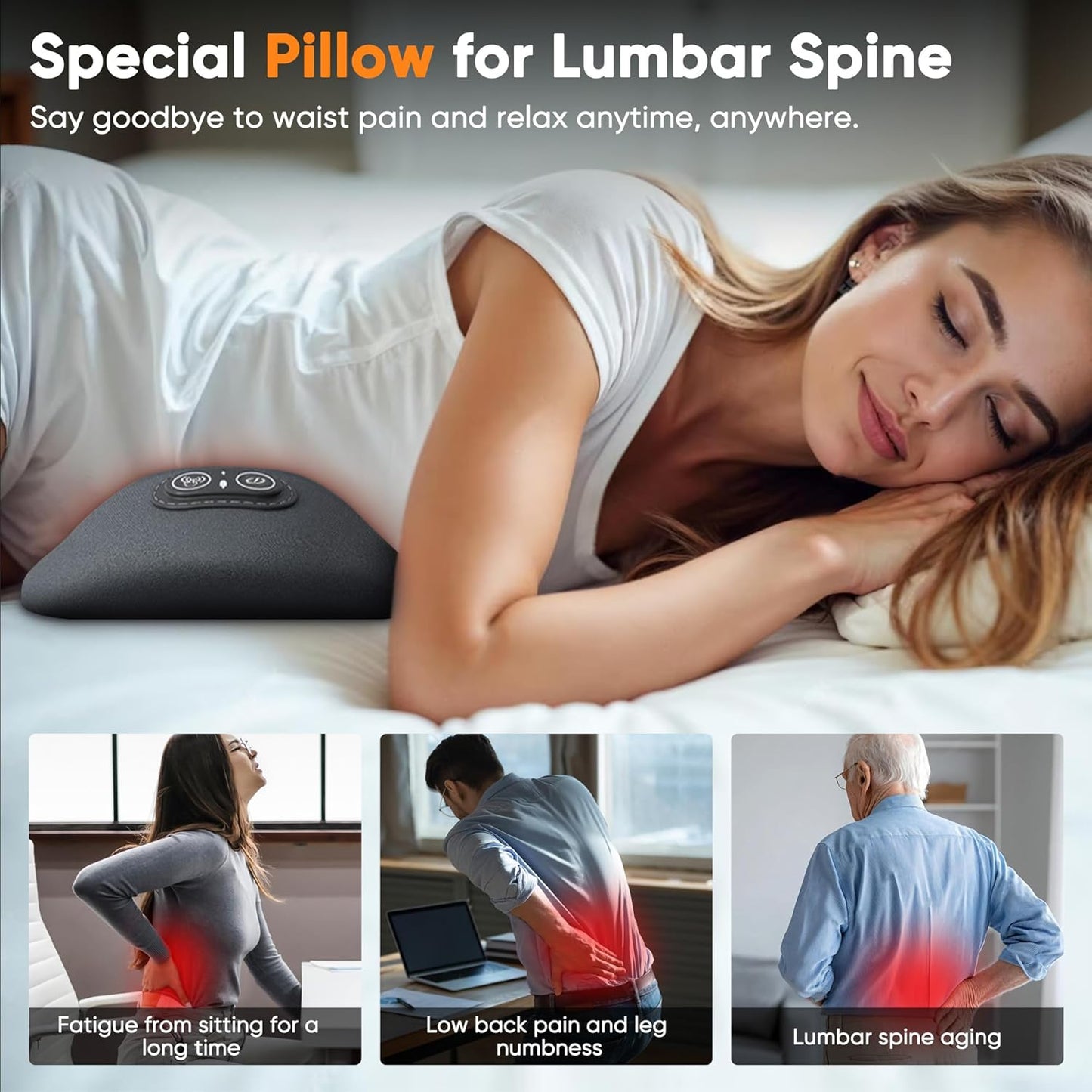 Lombax™ – Coussin de Massage Chauffant