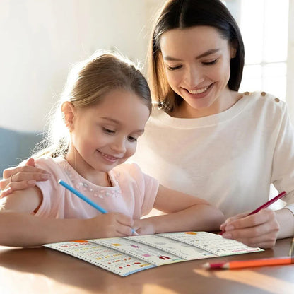 Kit d'Apprentissage Magique Réutilisable - Pack Éducatif Complet pour Enfants