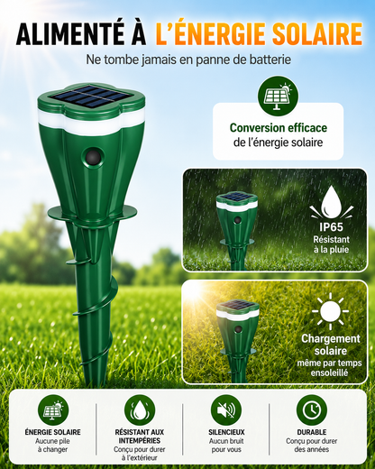 Répulsif Solaire Ultrasonique Gardien Solaire Pro