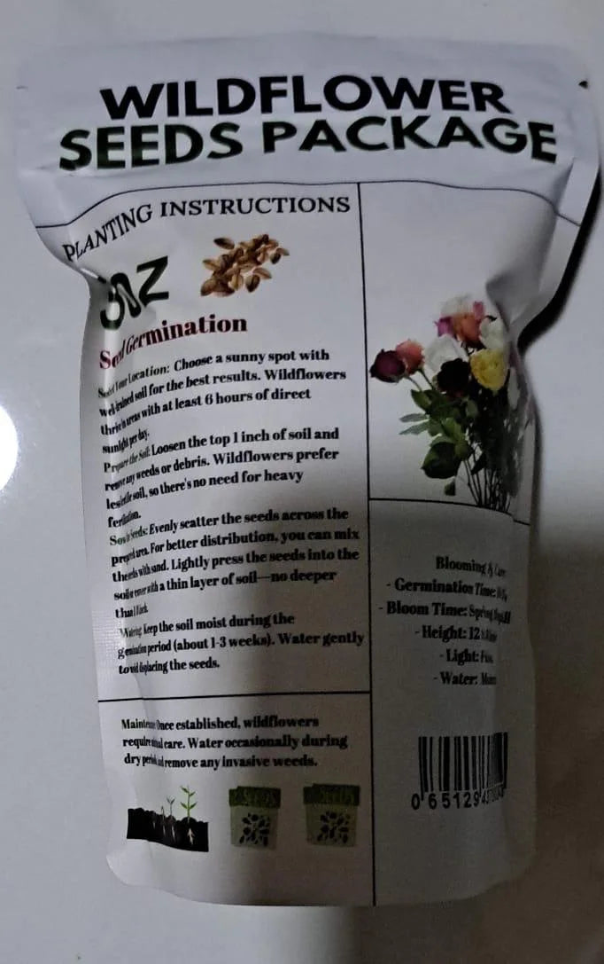 Mélange Premium de Graines de Fleurs Sauvages – 134 000+ Graines Héritage