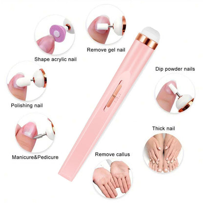 Lime à ongles électrique rechargeable  NailsculptPro - 12 embouts interchangeables -