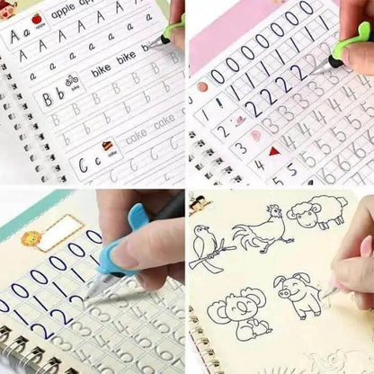 Kit d'Apprentissage Magique Réutilisable - Pack Éducatif Complet pour Enfants