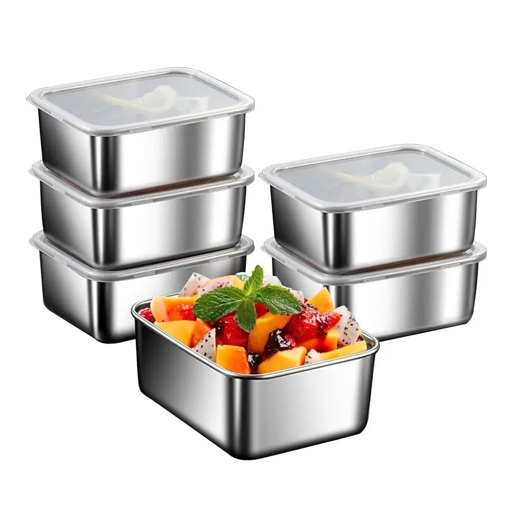 Boîtes de conservation alimentaire en acier inoxydable
