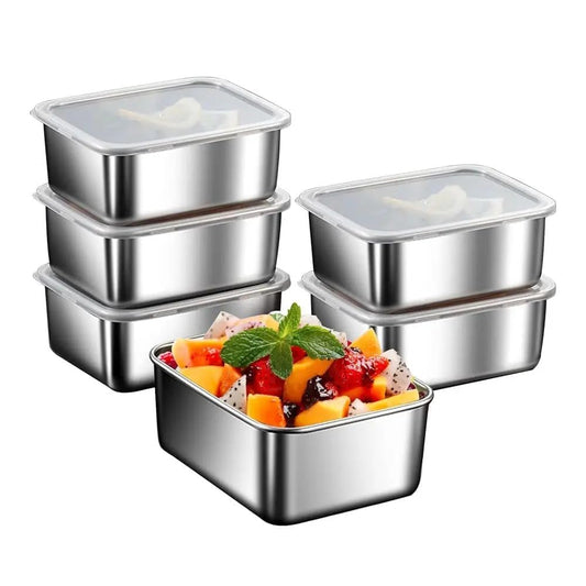 Boîtes de conservation alimentaire en acier inoxydable