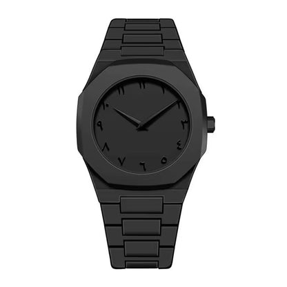 L'Eclipse Arabe : Montre de Prestige Full Black en Polycarbonate